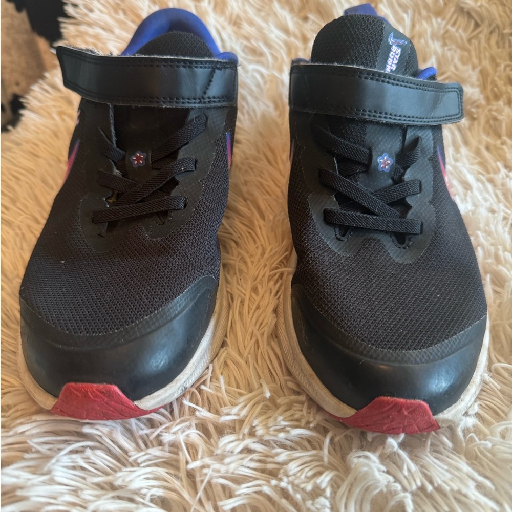 Nike Kids Black and Purple Sneakers